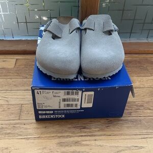 Birkenstock Boston Clogs- Stone Coin